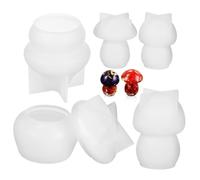 Beatifufu 5pcs Mushroom Jar Silicone Molds DIY Crafts Epoxy Casting Molds for Handmade Storage Jars Unique Shape Easy Demould Gift for for for for for for