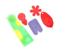 Beatifufu 5pcs Needle Threaders for Hand and Machine Sewing DIY Knitting Threader Tools with Unique Shapes Lightweight Plastic Stitch Insertion Tools for Easy Threading and Random Color