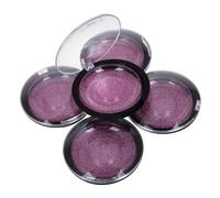 Beatifufu 5pcs Round Eyelash Tray Boxes with Black Base and Lid, Compact False Lash Storage Case Set for Travel and Professional Lash Extension Organization