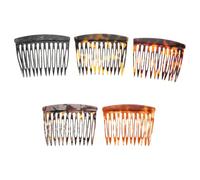 Beatifufu 5Pcs Vintage French Hair Comb Set Non-Slip Acetate Side Fork Combs for Women’S Updo Styling Bridesmaid and Wedding Hair Accessories Retro Anti-Static Insert