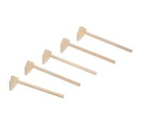 Beatifufu 5pcs Wooden Mini Hammers for Multi-use Mallet for Block Building Archaeology Role-Playing and Traditional First Birthday Celebrations Enhances Motor Skills and Imagination