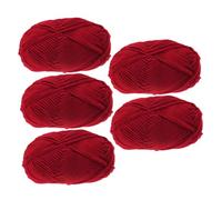 Beatifufu 5rolls Cotton Yarn Weaving Yarn Macrame Rope for Craft Ply Cotton Thread Knitting String for DIY Handmade Projects