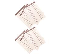 Beatifufu 6 Sheets Simulation Eyebrow Stickers Self-adhesive Thick Hair-like Peel Off Brow for Natural Look Outdoor Sports Makeup Events