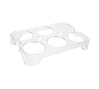Beatifufu 6-slot Egg Storage Tray for Refrigerator Door, Pp Material Egg Holder Lid, Suitable for Kitchen Countertops, Assorted Colour, 5.83 X 3.82 X 0.79