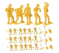 Beatifufu 63pcs Construction Worker Figures Playset for Realistic Engineering with Tools Educational Stem Building for Interactive Group Play and Creative Learning