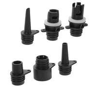 Beatifufu 6pcs Air Bed Pump Adapter Inflatable Kit Versatile Plastic Inflatable Pump Adaptor with Mat Air Valve Port for Boats User-friendly Design for Outdoor Camping and Water Sports