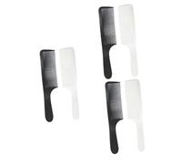 Beatifufu 6pcs Curved Barber Clipper Comb for Men Hair Cutting Anti-static Hairdressing White Styling Combs for Easy Trimming and Fades