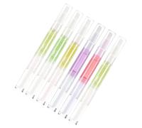 Beatifufu 6pcs Cuticle Oil Pen for Nail Care Moisturizing Essential Oil with Brush Tip Softening and Nourishing Hangnail Repair Mixed Styles for Home and Salon Use