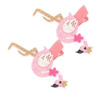 Beatifufu 6pcs Flamingo Shape Hair Clips for Women Boys and Girls Barrettes Pins Pinkissimo Crazy Colour