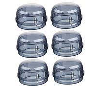 Beatifufu 6pcs Gas Knob Protective Covers Kitchen Safety Guards for Stove Burner Knobs Black