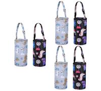 Beatifufu 6pcs Insulated Bottle Tote Bags for Breastmilk Storage Portable Thermal Pouches Cartoon Patterns for Stroller Attachment and Diaper Bags
