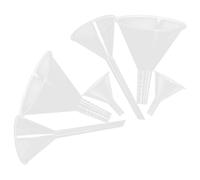 Beatifufu 6pcs Laboratory Plastic Funnels Lightweight PP Funnels for Bottle Filling and Scientific Experiments for Chemistry Biology Medicine