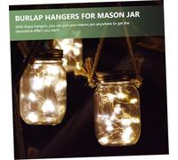 Beatifufu 6pcs Mason Jar Handle Canning Jar Hangers The Wire Handles Burlap Wire Hangers Food Storage Hook Stainless Steel