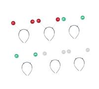 Beatifufu 6pcs Party Headdress Foam Ball Headband for Boys and Girls and Adults Red Green White Lightweight