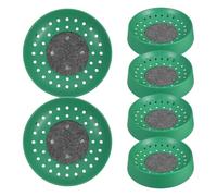 Beatifufu 6pcs Pigeon Nesting Bowls Pigeon Box round Bird Nest Bowl Comfortable Abs Material Breeding Environment and Birds