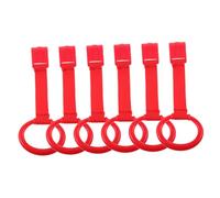 Beatifufu 6pcs Pull up Ring for Toddlers Arm Strength Training Tool Versatile Crib Playpen Accessories for Motor Skill Development Easy to Attach