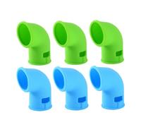 Beatifufu 6pcs Silicone Steam Diverter for Pressure Cooker Even Pressure Release Accessory Heat Resistant Silicone for Pot and Power Cooker Steam Parts in Green and Blue