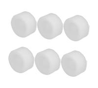 Beatifufu 6pcs Transparent Macaron Silicone Mold for Baking Desserts Cupcakes Cookies Jelly Ice Cubes Flexible Nonstick Macaron Pans for Precise DIY Candy and Soap Making