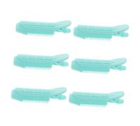 Beatifufu 6pcs Volumizing Hair Rollers with Root Clips Lightweight Self-grip Hairdressing Curlers for Women and Temporary Styling Tool for Home and Travel
