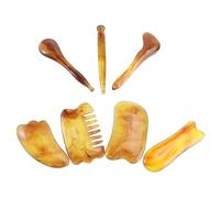 Beatifufu 7pcs Gua Sha Scraping Plate for Face Multi-shape Facial Massage Tools for Skin Care Boost Anti-aging and Muscle Relief Suitable for Lymphatic Drainage and Full-body Scraping