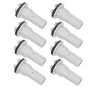Beatifufu 8 Pcs Air Conditioner Drain Hose Straight Connector Drain Adapter with Leakproof Seal for Window Ac Mini Split Units Weather-resistant Easy Installation Nozzle Replacement Kit