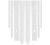 Beatifufu 8 pcs Clear Acrylic Watch Strap Template Stencils for DIY Leather Craft Watchband Patterns for Men and Women Simple Design for Custom Wristwatch Bands