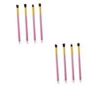 Beatifufu 8pcs Eyeshadow Makeup Brush Set Soft Horse Hair Blending Brushes for Eye Lip and Blush Applications Portable Cosmetic Tool Kit and Gold for Travel