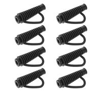 Beatifufu 8pcs Hair Dryer Cord Stress Relief Sleeve, Flexible Rubber Cable Joint Protector, Heat Resistant and Knot Preventing Power Cord Boot for Salon the Go Styling