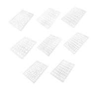 Beatifufu 8Pcs Reusable Plastic Stencils for Painting Letters and Numbers Tough Smooth Craft Templates for Spray Painting Walls Furniture DIY Decor and Art Projects