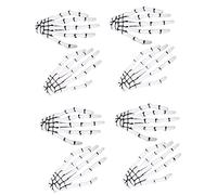 Beatifufu 8pcs Skull Hair Clips for Halloween Cosplay Dress Parties Skeleton Barrettes for Women Girls Unique Hair Accessories