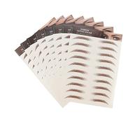 Beatifufu 8Sheets Eyebrow Stickers for Women Realistic Eyebrow Decals Easy to Use for Sparse Over Plucked Eyebrows for Makeup Lovers and Beauty Bloggers