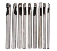 Beatifufu 9pcs Leather Craft Punch Kit Rectangular Hole Puncher Tools for Belt DIY Leatherworking Supplies Precision Punch with Square Corners for Versatile Use