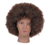 Beatifufu African Curly Wig Afro Synthetic Wigs Black Hair for Women Curly Halloween High Temperature Wire