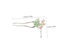 Beatifufu Antique Style Hair Bun Stick with Flower Design Lightweight Chinese Hanfu Hair Fork for Women and Teens Elegant Retro Accessory for Traditional and Modern Outfits