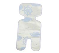 Beatifufu Baby Stroller Summer Ice Silk Cool Bed Cover, Infant Cooling Cushion, Polyester Linen Seat Liner for Baby Pushchair, Easy to Install, Indoors Use Style