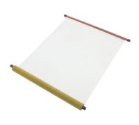 Beatifufu Beginner Calligraphy Cloth Blank Hanging Scroll for Chinese Calligraphy Writing, White Plastic, Lightweight, Easy to Store