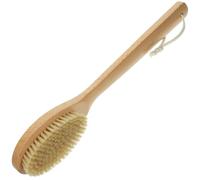 Beatifufu Body Exfoliating Brush Long Handle Bath Brush Natural Bristle Wooden Handle Back Scrubber for Shower Deep Cleansing and Massage Suitable for Daily Bathing and Skin Care