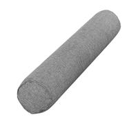 Beatifufu Bolster Pillow for Legs Cotton Linen, 15X40Cm Cylinder Cushion in Smoke Grey Portable for Foot Therapy and Beauty Bed Applications