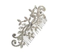 Beatifufu Bridal Hair Comb Sparkling Rhinestones Elegant Headdress for Weddings and Parties Versatile Hair Accessories for Brides and Bridesmaids Design