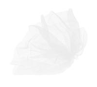 Beatifufu Bridal Wedding Veil Hair Accessory White Flower Head Ornament for Bride Elegant Cathedral Ceremony Photography Decor