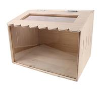 Beatifufu brood box for chicks chick incubator with versatile use, wood acrylic multilayer structure, beige, for ducklings quails and chick brooder heater use