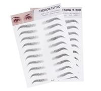 Beatifufu Brow Transfers Stickers Eyebrow Shaper Imitation Eyebrow Temporary Easy Application Suitable for Sparse