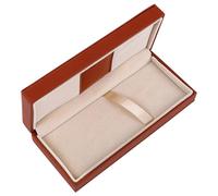 Beatifufu Brown Leather Pen Case Multi-Function Compact Pen Box Business Suitable for Office and Travel
