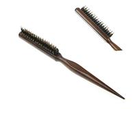 Beatifufu Brush Alternative Boar Bristle Brush for Hair Wooden Handle Hair Comb Natural Random Color