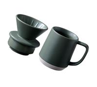 Beatifufu Ceramic Coffee Filter Cup for Hand Brewed Coffee, Green