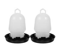 Beatifufu Chicken Water Feeder Easy to Fill 2pcs Plastic or Automatic Water Storage Bucket Professional Poultry Shops