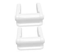 Beatifufu Child Proof Door Locks Prevent Pets Entering Dangerous Places for Home Use 2pcs White Plastic Door Handle Locks with One Hand Operation for Boys and Girls Safety