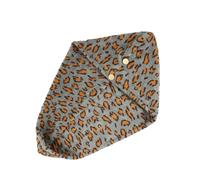 Beatifufu Coral Fleece Leopard-print Quick-drying Absorbent Hat for Hair Drying Lightweight Portable Shower Cap for Home Travel Use for Friends