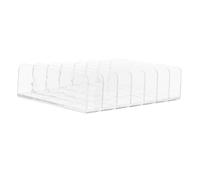 Beatifufu Cosmetic Organizing Box Large Multi-grid Eyeshadow Storage Case with Seven Compartments Dustproof Makeup Display Organizer for Desktop Use