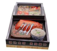 Beatifufu Creative Ancestor Worship Paper Hotpot Figurine Set for Festival Sacrificial Crafts Decor Unique Role-play Paper Hot Pot Accessory for Qingming Ancestral Ceremony